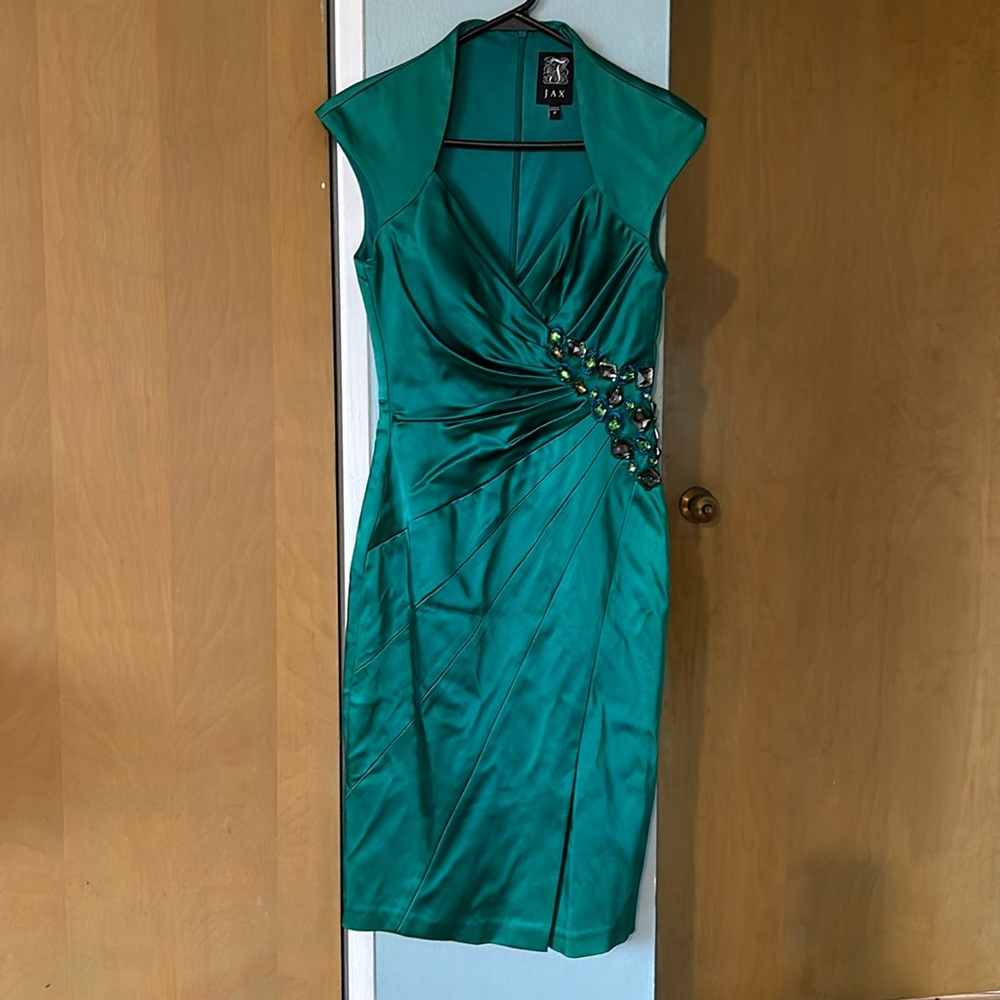 Green beaded dress bought at Neiman Marcus.  Size 2